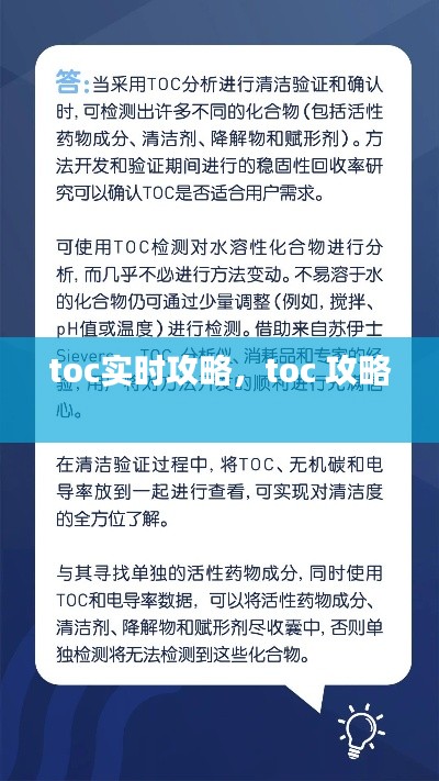 toc实时攻略,toc 攻略