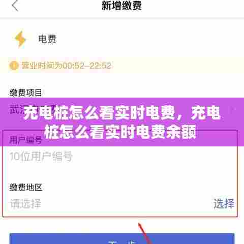充电桩怎么看实时电费，充电桩怎么看实时电费余额 