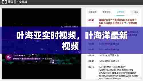 叶海亚实时视频,叶海洋最新视频