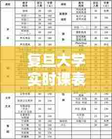 复旦大学实时课表查询,复旦大学公开课时间表