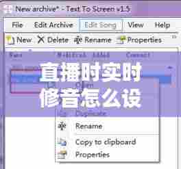 直播时实时修音怎么设置,直播时实时修音怎么设置的