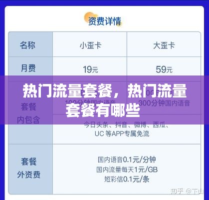 热门流量套餐,热门流量套餐有哪些