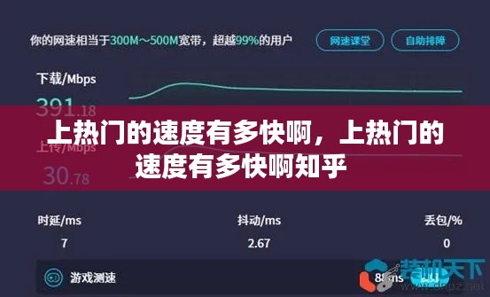 上热门的速度有多快啊,上热门的速度有多快啊知乎