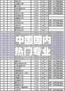 中国国内热门专业,中国国内热门专业有哪些