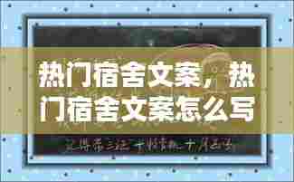 热门宿舍文案,热门宿舍文案怎么写