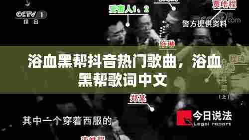 浴血黑帮抖音热门歌曲,浴血黑帮歌词中文