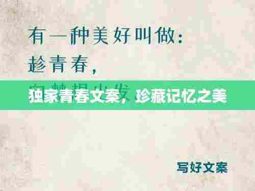 独家青春文案,珍藏记忆之美