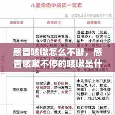 感冒咳嗽怎么不断,感冒咳嗽不停的咳嗽是什么原因