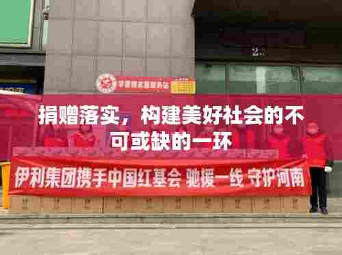 捐赠落实,构建美好社会的不可或缺的一环