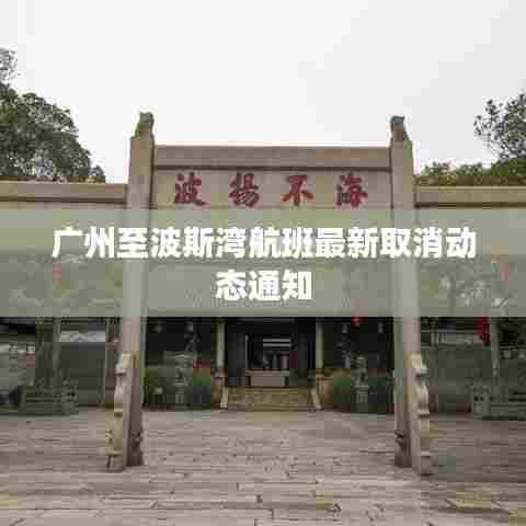 广州至波斯湾航班最新取消动态通知
