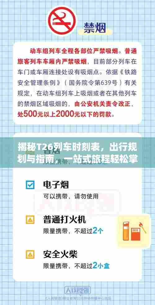 揭秘T26列车时刻表,出行规划与指南,一站式旅程轻松掌握!