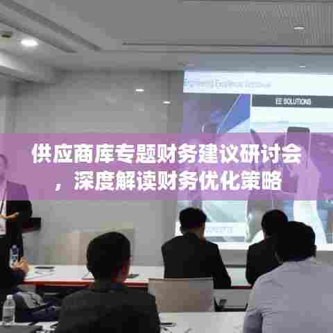 供应商库专题财务建议研讨会,深度解读财务优化策略