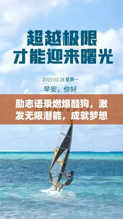 励志语录燃爆酷狗,激发无限潜能,成就梦想之路