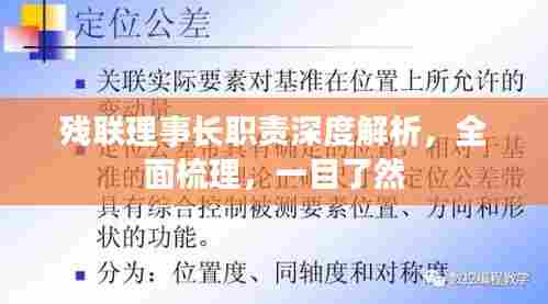 残联理事长职责深度解析,全面梳理,一目了然