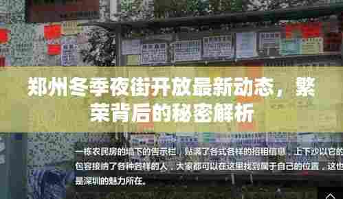 郑州冬季夜街开放最新动态，繁荣背后的秘密解析