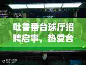 吐鲁番台球厅招聘启事,热爱台球的你,快来加入我们的激情团队!