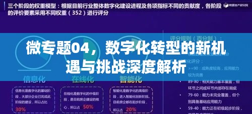 微专题04,数字化转型的新机遇与挑战深度解析