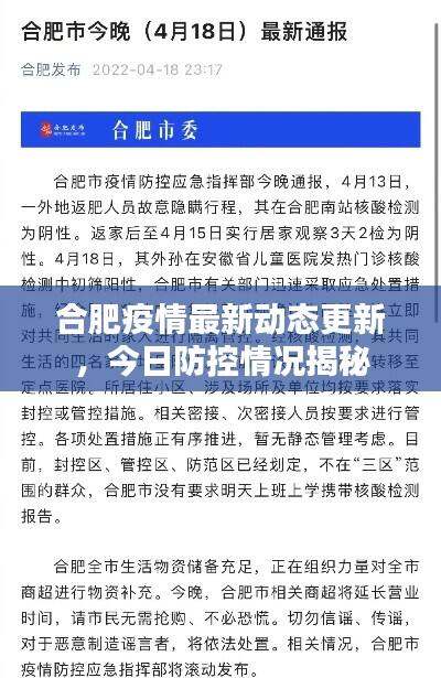 合肥疫情最新动态更新，今日防控情况揭秘