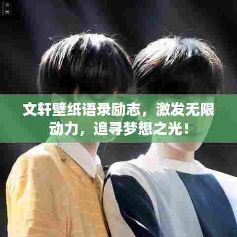 文轩壁纸语录励志,激发无限动力,追寻梦想之光!