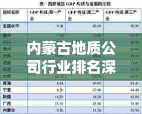 内蒙古地质公司行业排名深度解析