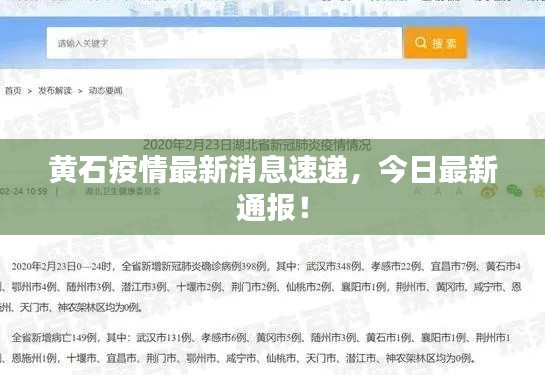 黄石疫情最新消息速递,今日最新通报!